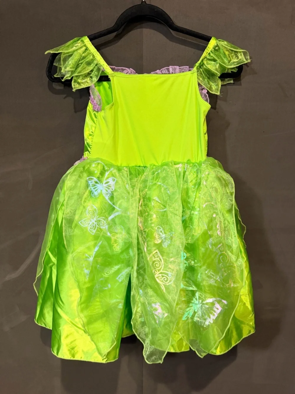 Disney Store Tinkerbell Green Costume Dress Girl's Size 7/8 Tulle Rare! - Picture 2 of 7